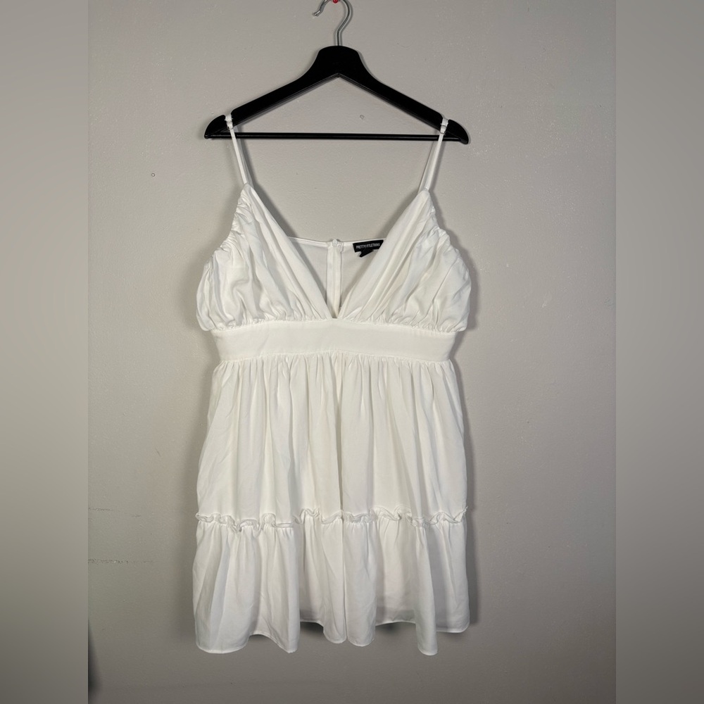 PrettyLittleThing Ivory Sleeveless Dress